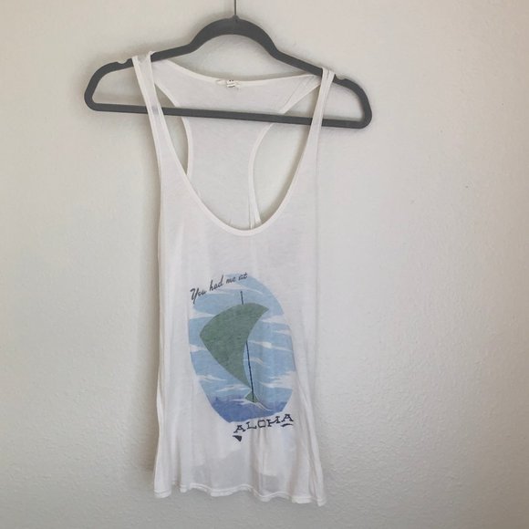 Joie Tops - Joie You Had Me at Aloha Tank - XS